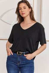 MOMA Soft Comfort Stretch Fit Black Shirt