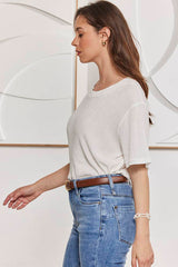 MOMA round neck thick collar design shirt