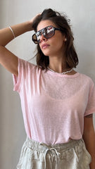 MOMA Light Pink Tee | Lightweight & Stylish Wardrobe Add