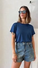 MOMA Relaxed Fit Navy Top | Comfort Meets Fashion Flair