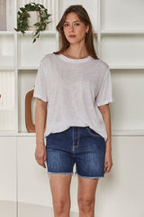 MOMA White Crew - Neck Tee | Minimalist Design, Max Versatility