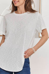 MOMA White Crew - Neck Garment | Perfect for Polished Casual Looks