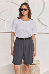 MOMA White Crew - Neck Garment | Perfect for Polished Casual Looks