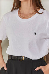 MOMA White Crew - Neck Garment | Comfort Meets Subtle Romance