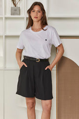 MOMA White Crew - Neck Garment | Comfort Meets Subtle Romance