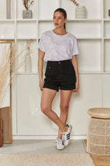 MOMA White Crew - Neck Garment | Comfort Meets Artistic Flair