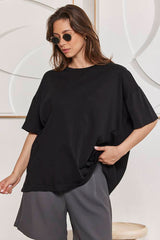 MOMA Black Crew - Neck Garment | Perfect for Polished Casual & Everyday Looks