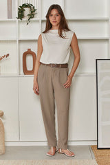 MOMA Relaxed Fit Sleeveless Top | Ivory, Timeless & Versatile