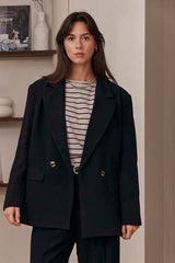 MOMA Black Tailored Garment | Comfort Meets Minimalist Style