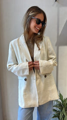MOMA Cream Oversized Blazer | Effortless Tailored Chic