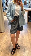 MOMA Light Wash Denim Blazer | A Staple for Effortless Timeless Style