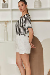 MOMA Casual White Shorts