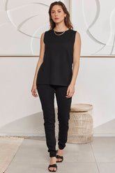 MOMA Stylish High - Waisted Black Skinny Jeans