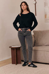 MOMA Trendy Grey Skinny Jeans