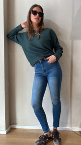 MOMA Comfortable Blue Skinny Jeans