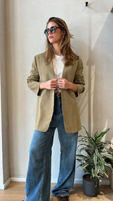 MOMA Comfortable Blue Belted Jeans