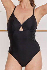 MOMA Spaghetti Strap Cut - Out One - Piece Swimsuit