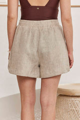 MOMA Casual Linen Vacation Shorts