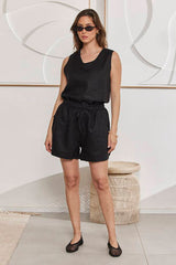 MOMA Casual Linen Sleeveless Vacation Tank