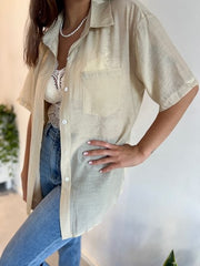 MOMA Wardrobe Essential | Cream Lace V - Neck Bralette