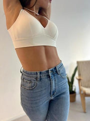 MOMA Wireless White Bra: Comfort Meets Chic Simplicity