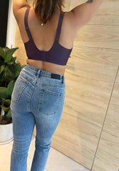 MOMA Plum Mesh - Accent Bra: Deep V - Neck for Subtle Glam