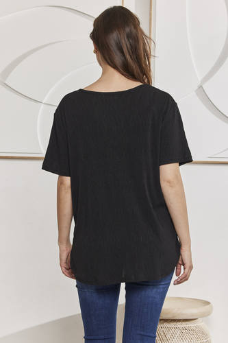 MOMA Soft Comfort Stretch Fit Black Shirt
