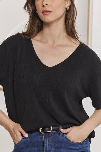 MOMA Soft Comfort Stretch Fit Black Shirt