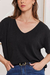MOMA Soft Comfort Stretch Fit Black Shirt