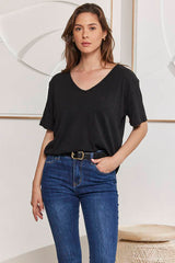 MOMA Soft Comfort Stretch Fit Black Shirt