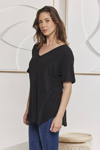 MOMA Soft Comfort Stretch Fit Black Shirt