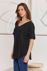 MOMA Soft Comfort Stretch Fit Black Shirt