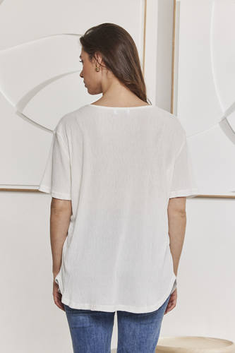 MOMA Crepe V-Neck Shirt