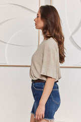 MOMA classic tailoring Nikki style exquisite round neck collar shirt