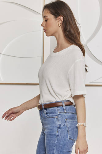 MOMA round neck thick collar design shirt