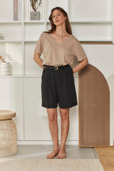 MOMA stylish rounded V-neck shirt