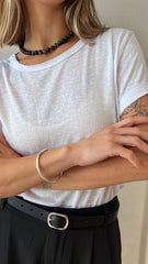 MOMA Relaxed Fit White Tee | Minimalist Design, Maximum Comfort