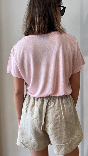 MOMA Light Pink V - Neck Garment | Comfort Meets Fashion Flair