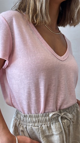 MOMA Light Pink V - Neck Garment | Comfort Meets Fashion Flair