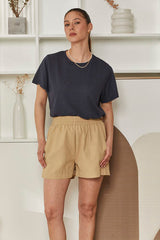 MOMA Navy Blue Crew - Neck Tee | Effortless Casual Elegance