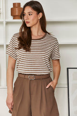 MOMA Relaxed Fit Striped Top | Timeless Pattern, Trendy & Comfortable