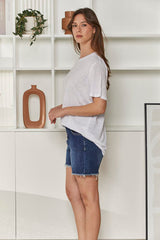 MOMA White Crew - Neck Tee | Minimalist Design, Max Versatility