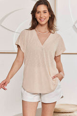 MOMA Beige V - Neck Garment | Comfort Meets Fashion Flair