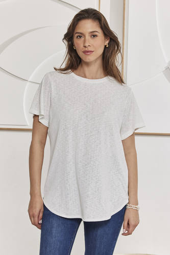 MOMA White Crew - Neck Garment | Perfect for Polished Casual Looks