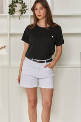 MOMA Black Crew - Neck Garment | Comfort Meets Subtle Romance