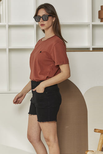 MOMA Rust Crew - Neck Garment | Perfect for Polished Casual Looks