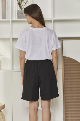 MOMA White Crew - Neck Garment | Comfort Meets Subtle Romance