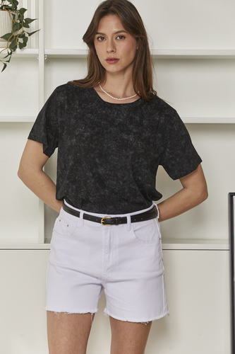 MOMA Black Tie - Dye Crew - Neck Tee | Effortless Casual Edge