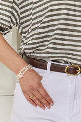 MOMA Relaxed Fit Striped Top | Earthy Tones, Timeless & Versatile