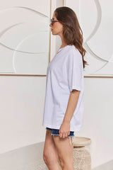 MOMA White Crew - Neck Top | A Staple for Effortless Timeless Style